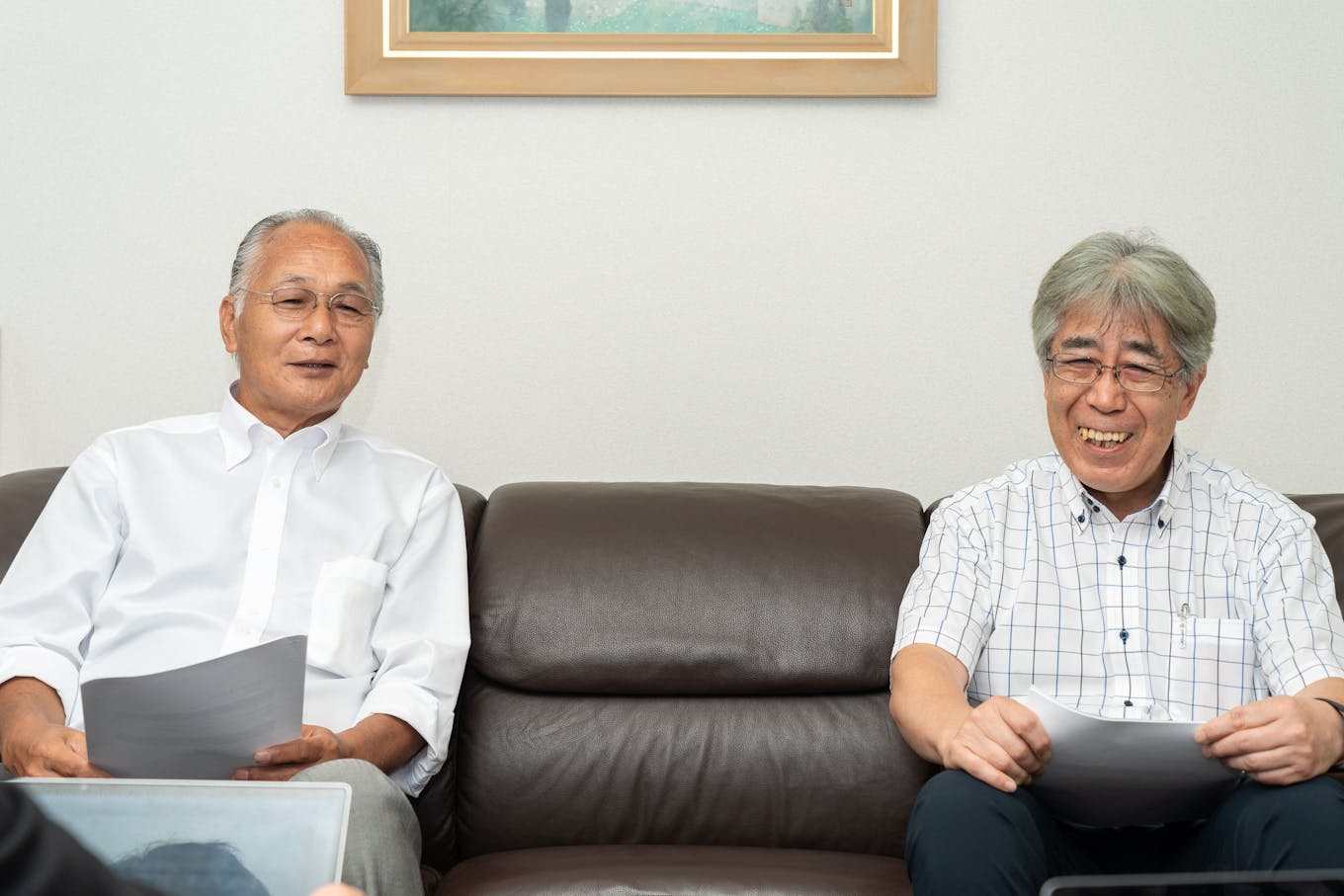 左　代表取締役社長：増田 博司　右　経営／事業企画室室長：松本 吉生