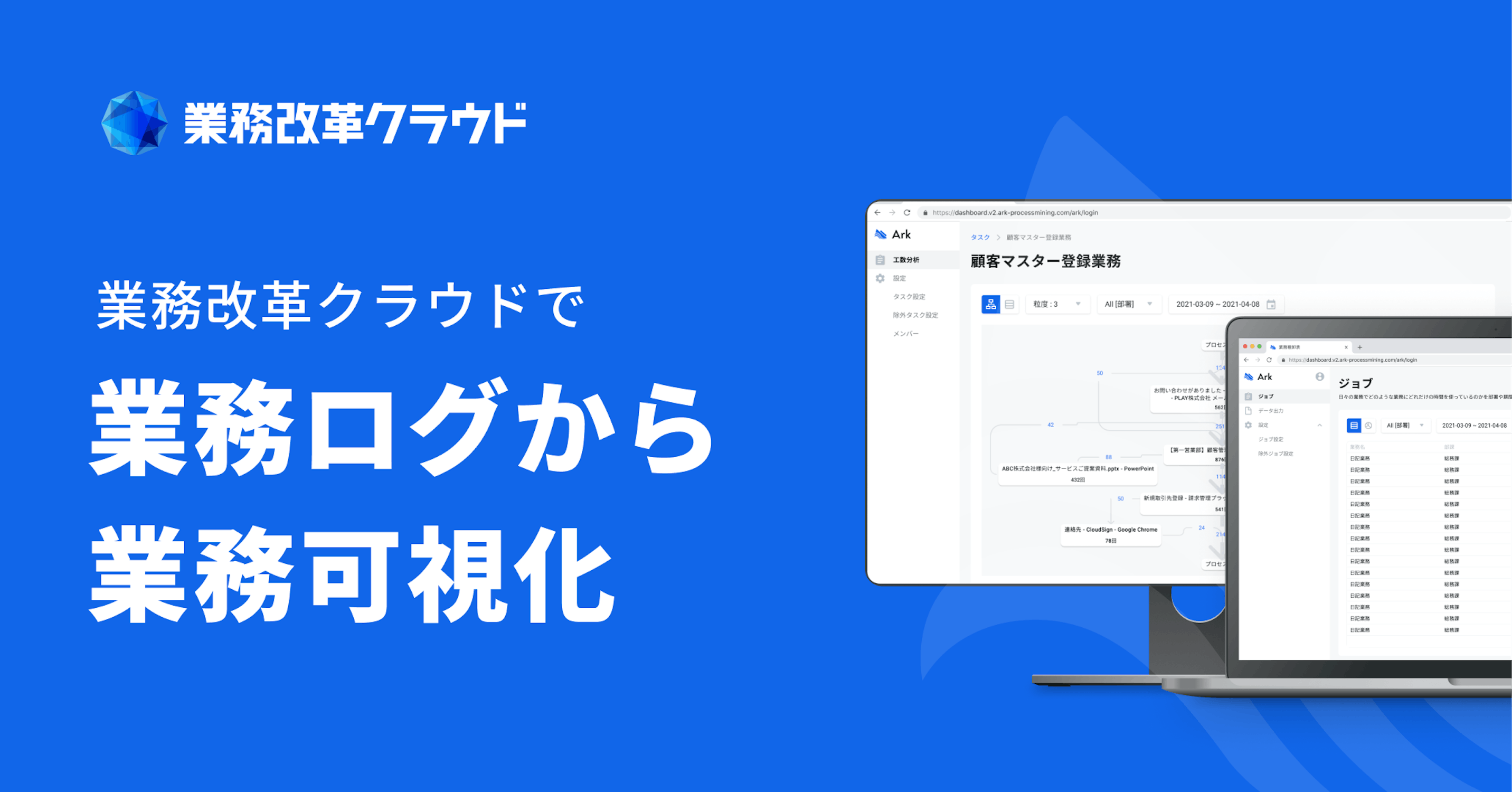 業務ログの可視化で真のDXを実現。データを活用した次世代SaaS