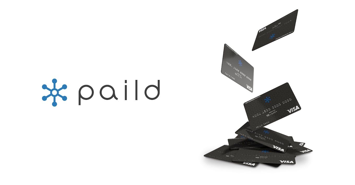 「paild」は法人カードを何枚でもすぐに発行できるプリペイド式の法人向けウォレットサービス